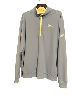 Adidas Light Blue Quarter Zip Hoodie EUC